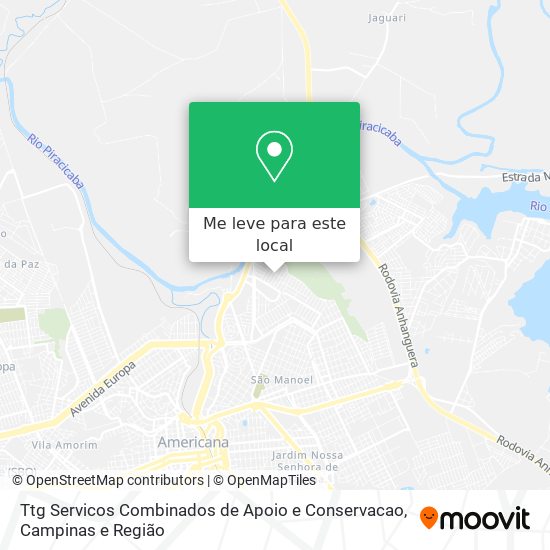 Ttg Servicos Combinados de Apoio e Conservacao mapa