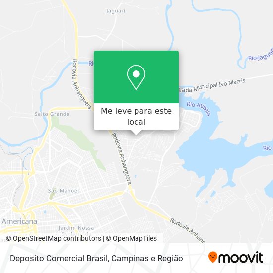 Deposito Comercial Brasil mapa