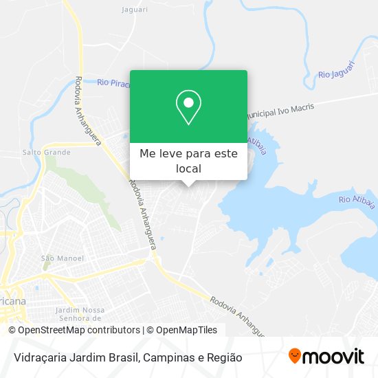 Vidraçaria Jardim Brasil mapa