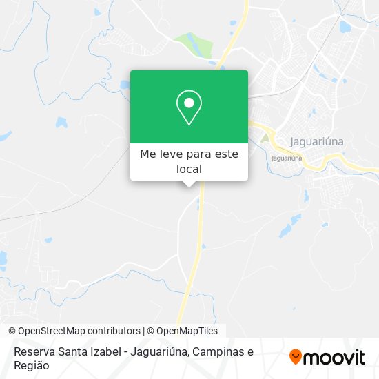 Reserva Santa Izabel - Jaguariúna mapa