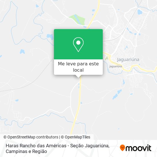 Haras Rancho das Américas - Seção Jaguariúna mapa