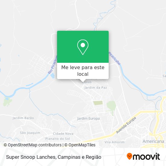 Super Snoop Lanches mapa