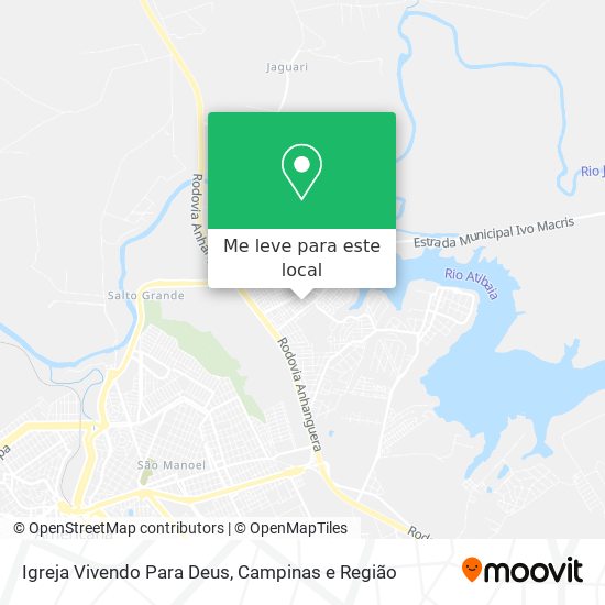 Igreja Vivendo Para Deus mapa