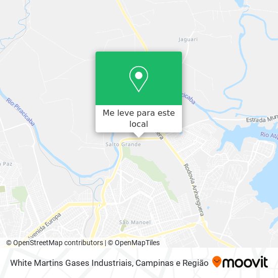 White Martins Gases Industriais mapa