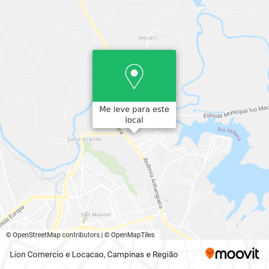 Lion Comercio e Locacao mapa