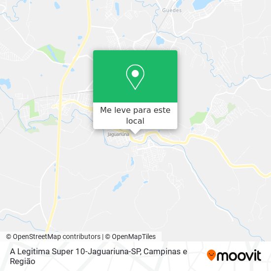 A Legitima Super 10-Jaguariuna-SP mapa