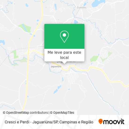 Cresci e Perdi - Jaguariúna/SP mapa