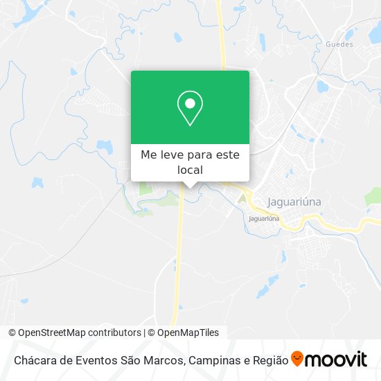 Chácara de Eventos São Marcos mapa