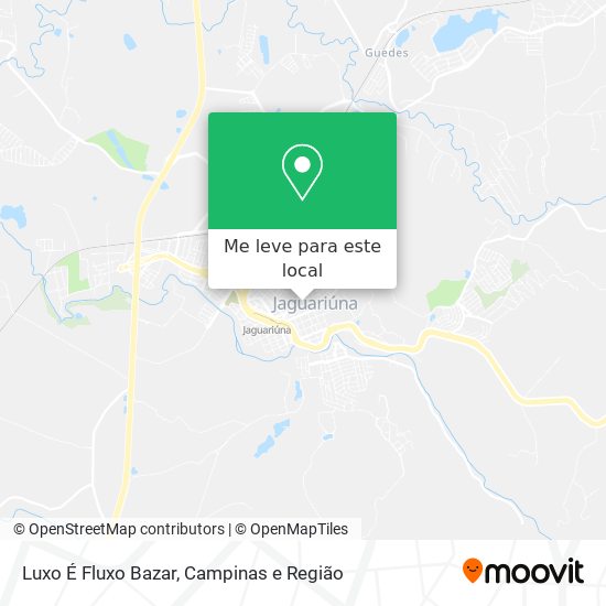 Luxo É Fluxo Bazar mapa