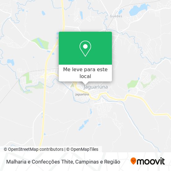 Malharia e Confecções Thite mapa