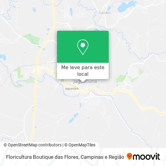 Floricultura Boutique das Flores mapa