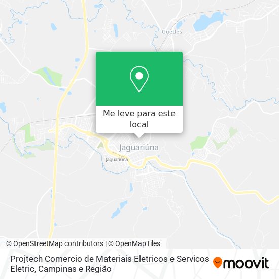 Projtech Comercio de Materiais Eletricos e Servicos Eletric mapa
