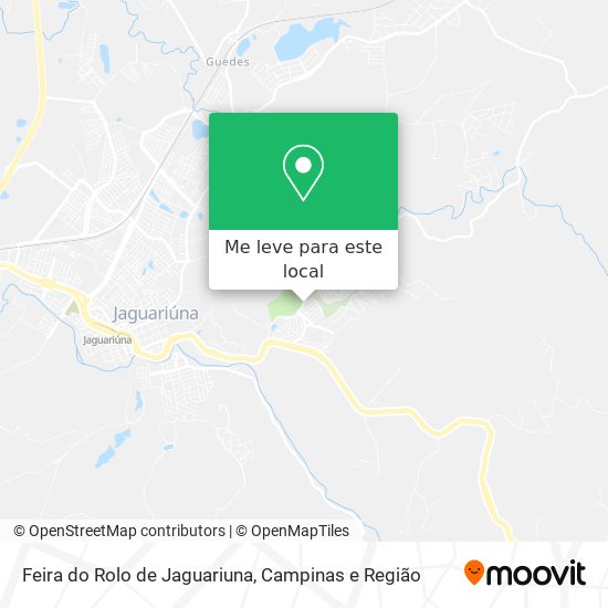 Feira do Rolo de Jaguariuna mapa