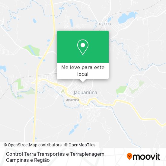 Control Terra Transportes e Terraplenagem mapa