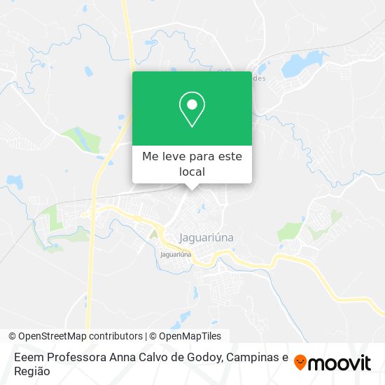 Eeem Professora Anna Calvo de Godoy mapa