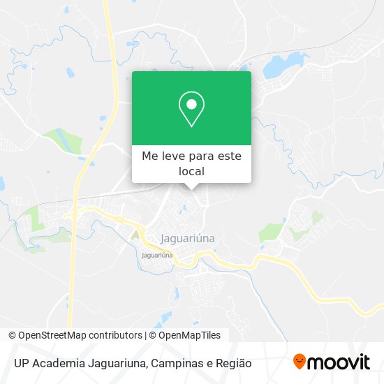 UP Academia Jaguariuna mapa