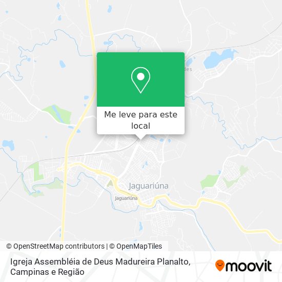 Igreja Assembléia de Deus Madureira Planalto mapa