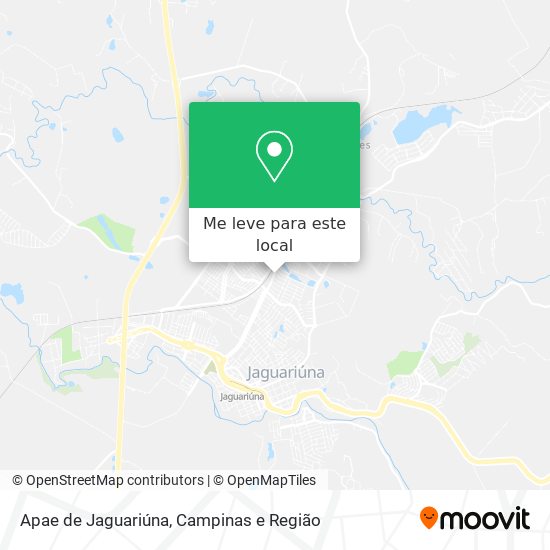 Apae de Jaguariúna mapa