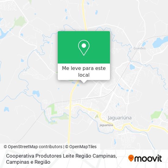 Cooperativa Produtores Leite Região Campinas mapa