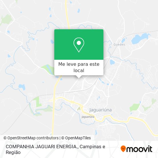 COMPANHIA JAGUARI ENERGIA. mapa