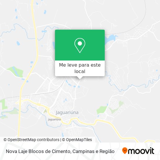 Nova Laje Blocos de Cimento mapa