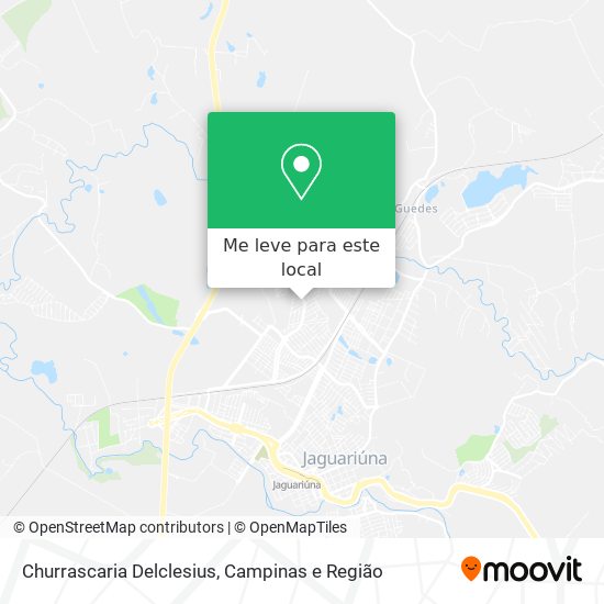 Churrascaria Delclesius mapa