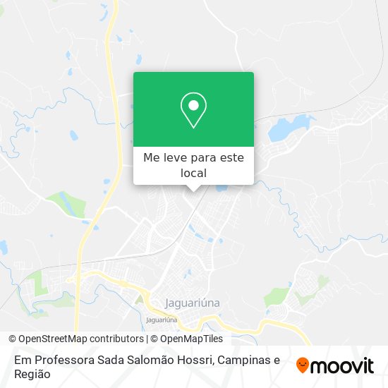 Em Professora Sada Salomão Hossri mapa