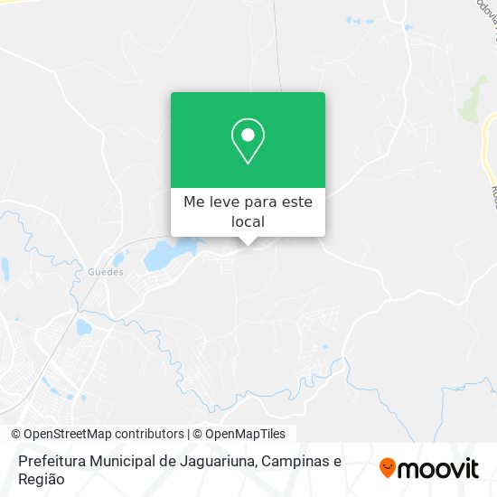 Prefeitura Municipal de Jaguariuna mapa