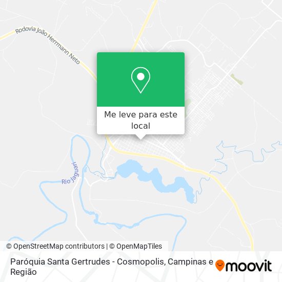 Paróquia Santa Gertrudes - Cosmopolis mapa