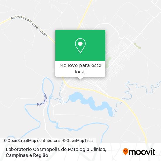 Laboratório Cosmópolis de Patologia Clinica mapa