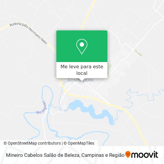 Mineiro Cabelos Salão de Beleza mapa