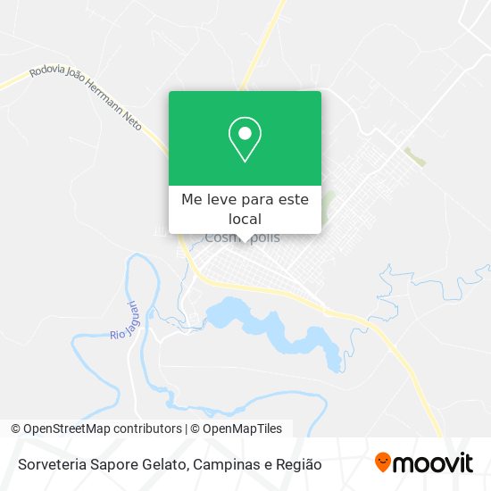 Sorveteria Sapore Gelato mapa