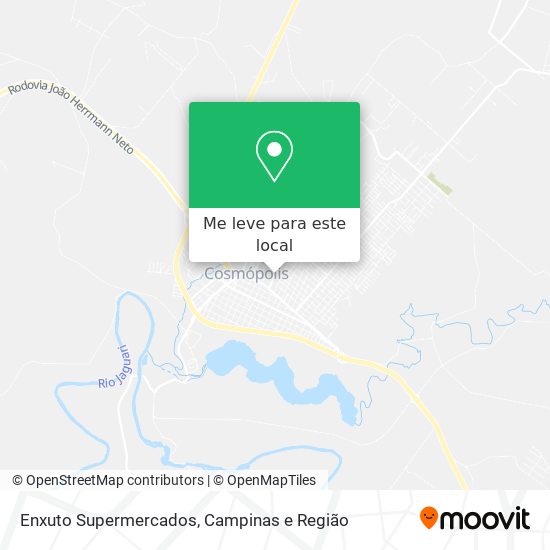 Enxuto Supermercados mapa