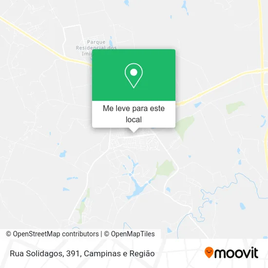 Rua Solidagos, 391 mapa