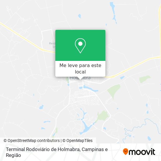 Terminal Rodoviário de Holmabra mapa