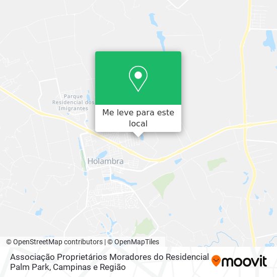 Associação Proprietários Moradores do Residencial Palm Park mapa