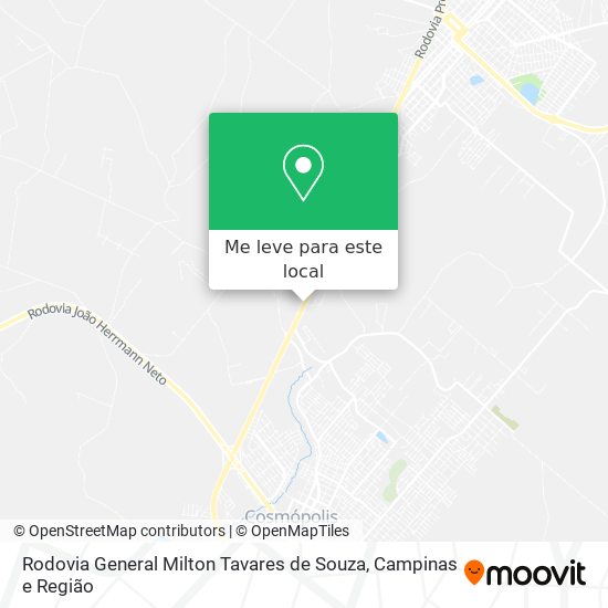 Rodovia General Milton Tavares de Souza mapa