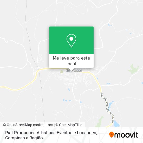 Piaf Producoes Artisticas Eventos e Locacoes mapa