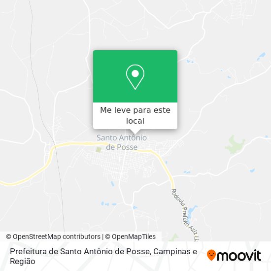 Prefeitura de Santo Antônio de Posse mapa