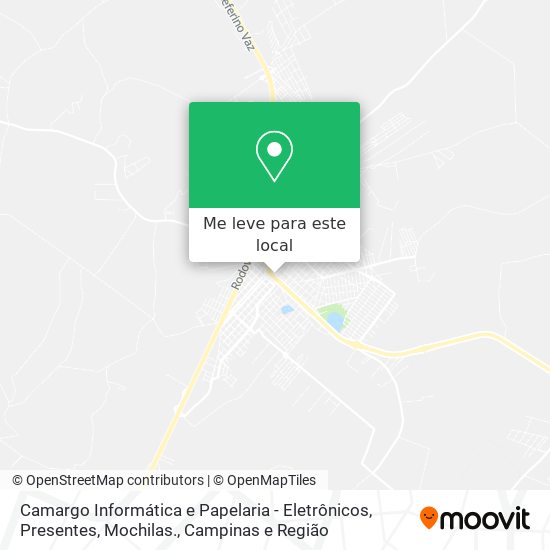 Camargo Informática e Papelaria - Eletrônicos, Presentes, Mochilas. mapa