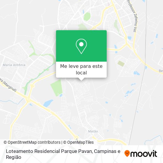Loteamento Residencial Parque Pavan mapa