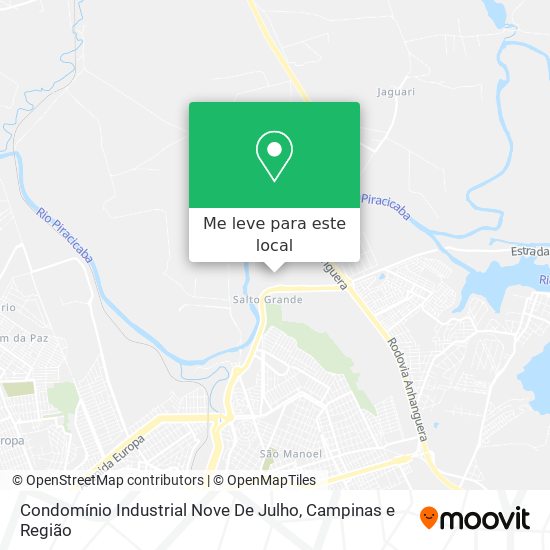 Condomínio Industrial Nove De Julho mapa