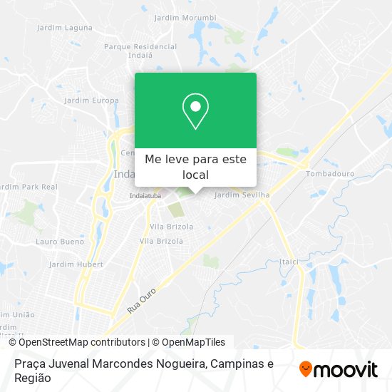 Praça Juvenal Marcondes Nogueira mapa