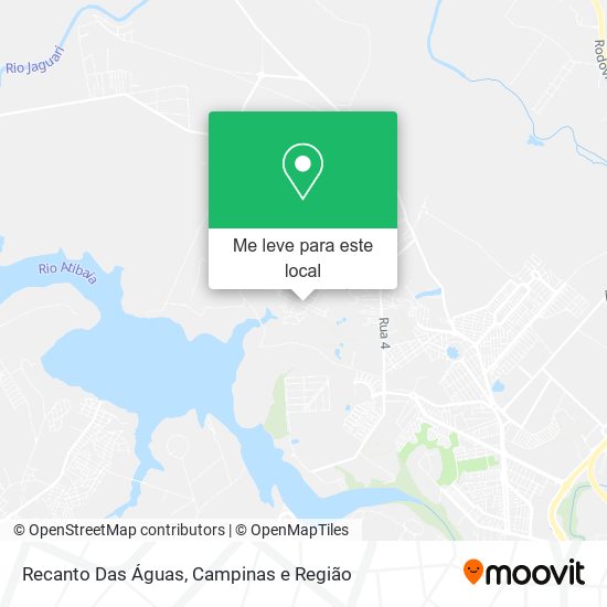 Recanto Das Águas mapa