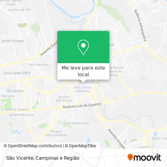 São Vicente mapa