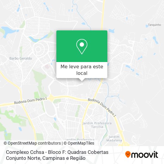Complexo Cchsa - Bloco F: Quadras Cobertas Conjunto Norte mapa