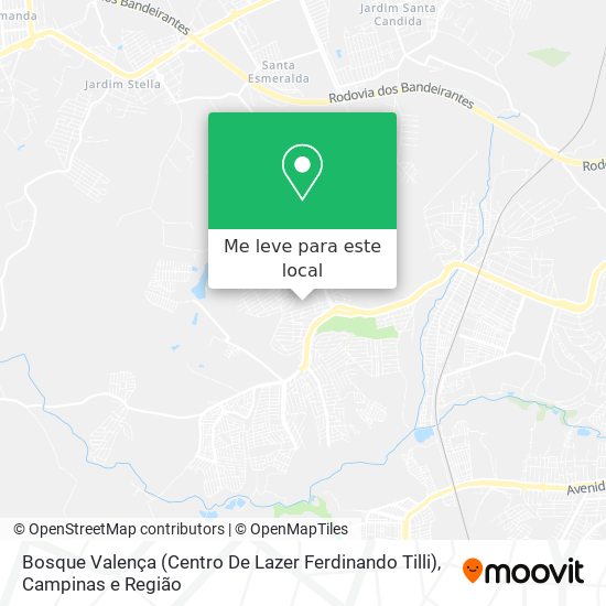 Bosque Valença (Centro De Lazer Ferdinando Tilli) mapa