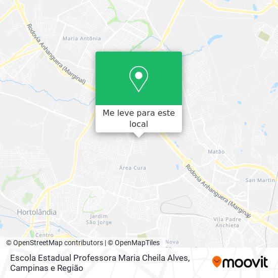 Escola Estadual Professora Maria Cheila Alves mapa