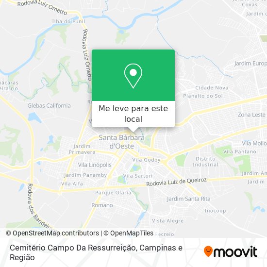 Cemitério Campo Da Ressurreição mapa