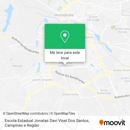 Escola Estadual Jonatas Davi Visel Dos Santos mapa